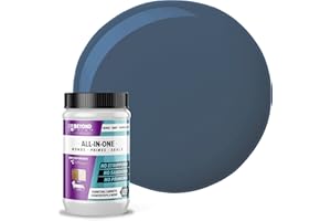 Beyond Paint All-in-One Refinishing Paint, No Sanding, Matte Finish for Cabinets, Countertops, Furniture and Doors, 1 Quart, Deep Blue