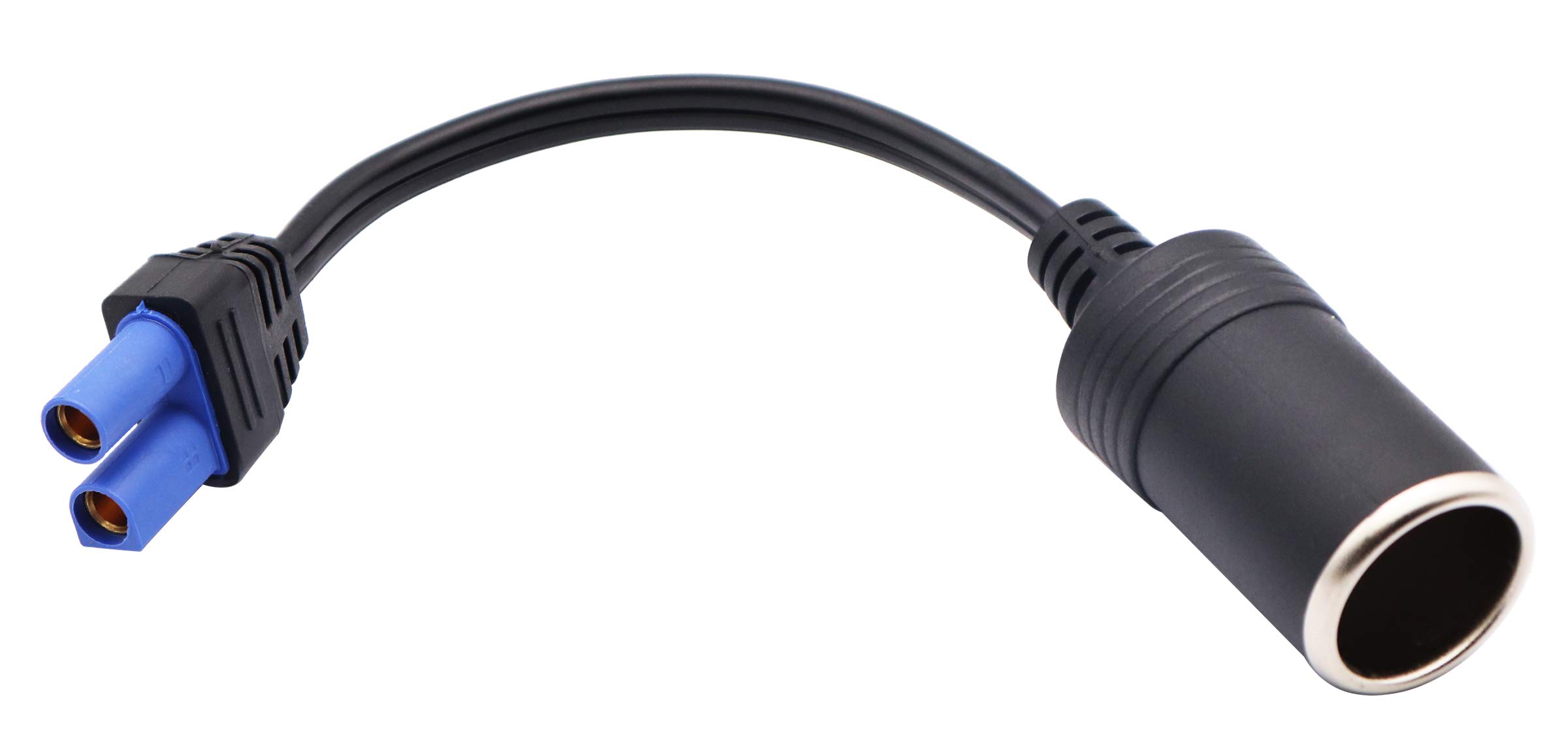 AAOTOKK Cigarette Lighter Socket 12V Car Emergency Start Power EC5 Plug to Female Cigarette Lighter Port Adapter Cables Car Battery Booster Mini Portable Power Pack car Jump Starter (20cm/7.8inch)