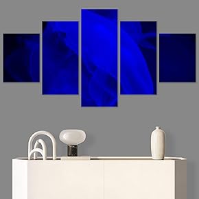 SIGNWIN 5 Panel Canvas Wall Art Colorful Fish...