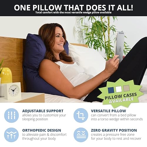 Contour Flip Pillow 10-in-1 Rest Positions Wedge Pillow for