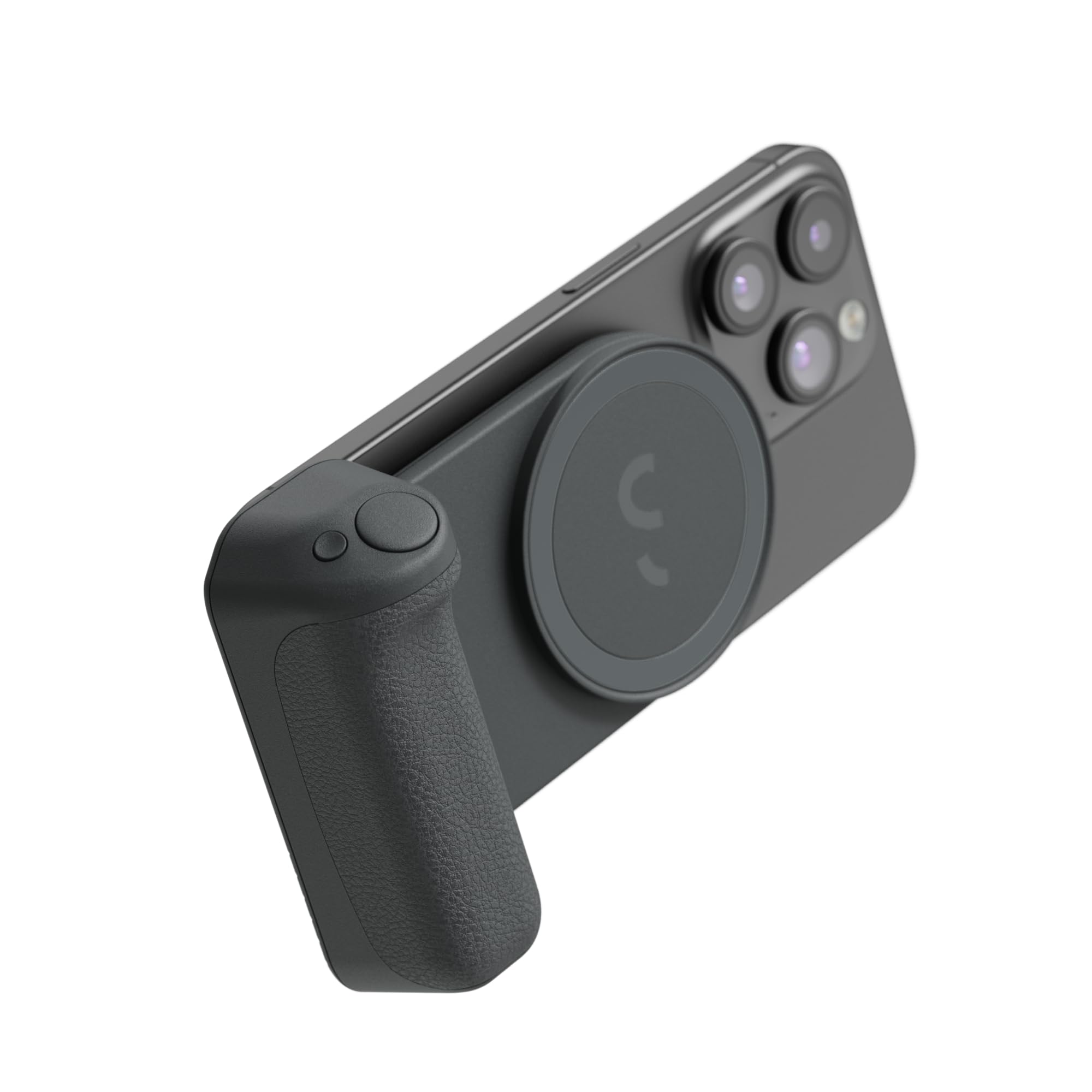 ShiftCam SnapGrip Pro – Phone Camera Grip & Magnetic Power Bank with Qi2 Wireless Charging, Wireless Shutter Button, and Magnetic Mount for All Phones, Tabletop Dock – Midnight