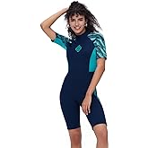 Seaskin Shorty Wetsuits for Men Womens 3mm Back Zip