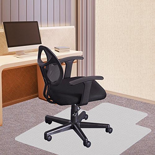 Rackarster Carpet Chiar Mat, 36" x 48" PVC Desk Chair Mat for Low, Standard and Medium Pile Carpets, Transparent