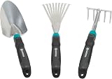 Gardena Comfort Small Tool Set 3pc Flower Rake Hand Rake Hand Trowel 8964-60