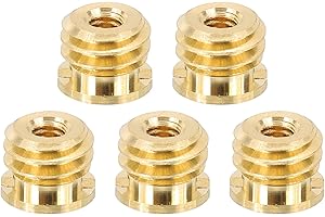PATIKIL M4 Female to 3/8" Male Convert Screw Adapter, 5 Pcs Tripod Thread Adapter Mount for Camera Monopod Video DSLR SLR Mic