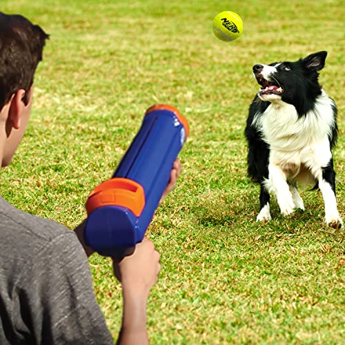 Nerf Dog Compact Tennis Ball Blaster Gift Set, Great for Fetch, Hands
