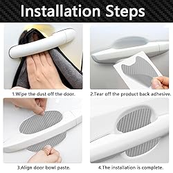 ASUBHA 4PCS Car Door Handle Scratch
