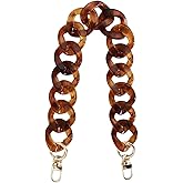 Hongvarey Resin Acrylic Chain Strap for Purse,Handles Chain Strap Replacement,Handbag DIY Chain Accessories