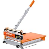 NAACOO 17mm Heavy Laminate Floor Cutter with Wheel,13In Vinyl Plank Cutter | 1 Step Meet Angle&amp;Length Lvp Cutter, Flooring Tools to Cut Laminate Floor, Engineer Wood, LVT, VCT, SPC, WPC