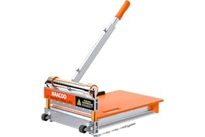 NAACOO 17mm Heavy Duty Laminate/Vinyl Floor Cutter, 13” Vinyl Plank Cutter with Wheel – Just 1 Step Meet Angle&Length Cutting, Flooring Tools - Cuts Laminate Floor, Engineer Wood, LVP/T, VCT, SPC, WPC