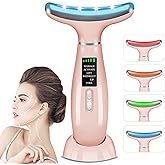 youngfocus Face-Neck-Massager, Vibration, Cooling and Thermal Functions for Multifunctional Skin Care, Anti-Aging Face Massag