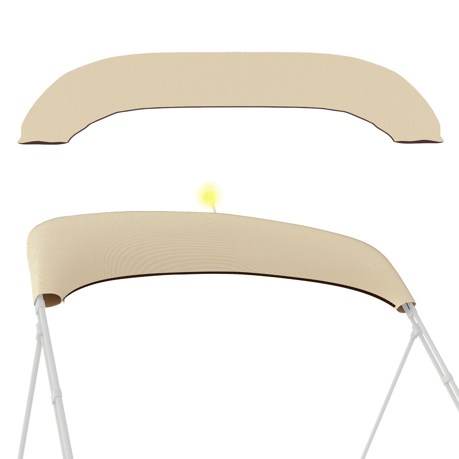 Bimini Top Storage Boot,Bimini Top Boot Cover Replacement,Bimini Top Cover, 97"-103" Waterproof UV Protection Bimini Cover Boot Fits Round and Square Tube for Bimini Tops for Boats