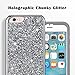 UrbanDrama iPhone 6S Plus Case, iPhone 6 Plus Case, Luxury Glitter Sparkly Rhinestone Case Hard PC, TPU Anti Slip Shockproof Chrome Bumper Case for iPhone 6 Plus, iPhone 6S Plus 5.5 inch, Shiny Black