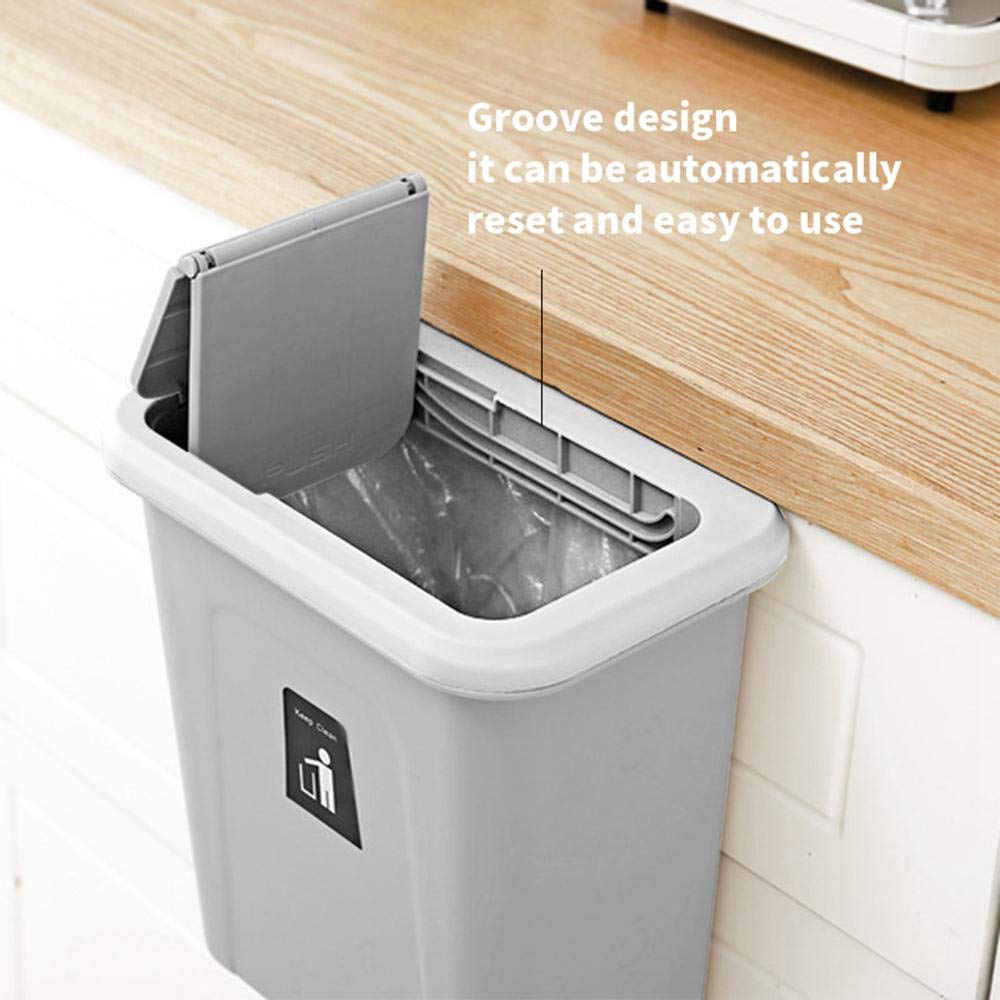 Papelera Resistente para Colgar Cocina Cubo de Basura Multiusos con