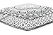 Shree Jinvaram Elephant Mandala Floor Pillow Indian Square Ottoman Pouf Large Meditation Pillow Oversized Outdoor Bed 35 x 35x Inch (Pillow Cover Only)