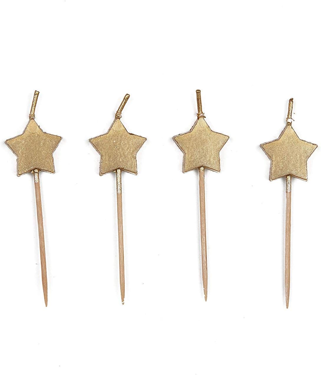 Gold Star Pick Party Candles, 6 Ct. Toys & Games