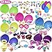 JOYIN 12 Pack Easter Eggs Prefilled with Bunny Shape Girls Dressing Accessories Easter Basket Stuffer for Kids Easter Egg Hunt Party Favors