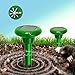Redeo Mole Repeller Solar Mole Repellent Sonic Spike Mole Trap Gopher Vole Groundhog Rodent Chaser (Pack of 2)