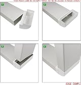 Kair 90 Degree Vertical Elbow Bend 220 x 90 Rectangular Ducting view 3
