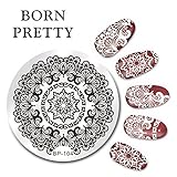 Born Pretty 5.5cm Round Nail Art Stamp Template Arabesque Design Image Plate BP-104