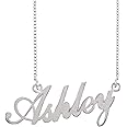 Aeiniwer Lutilo 925 Sterling Sliver Custom Name Necklace Personalized Initial Necklaces Pendant Jewelry Gift for Her