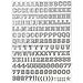 JAM PAPER Self Adhesive Alphabet Letter Stickers - Silver - Upper Case - 372 Stickers/Pack