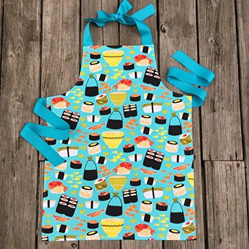 Colorful Sushi Tween Apron for Kitchen or Art