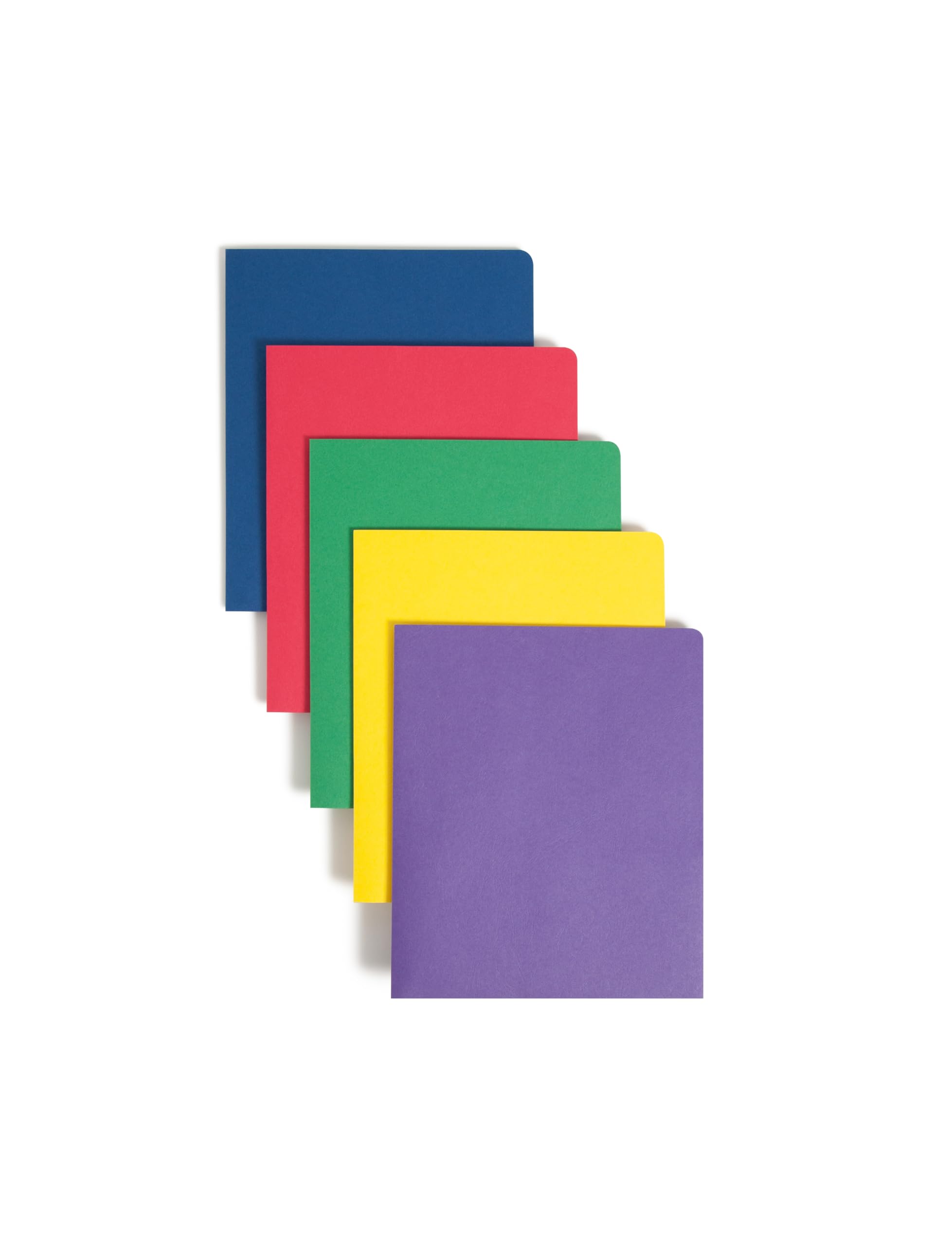 Smead Two-Pocket Heavyweight File Folder, Letter Size, Assorted Colors, 50 per Carton (87863)