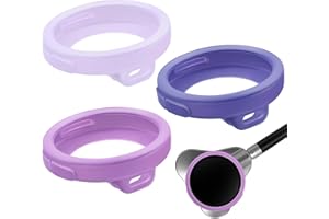 Avenuebool 3 Pcs Digital Stethoscope Chestpiece Cover Compatible with EKO CORE 500, Silicone Echo Stethoscope Accessories for Protective Dustproof Design(Gradient Purple)