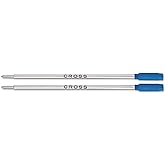 Cross 85112 Refills for Ballpoint Pens, Medium, Blue Ink, 2/Pack