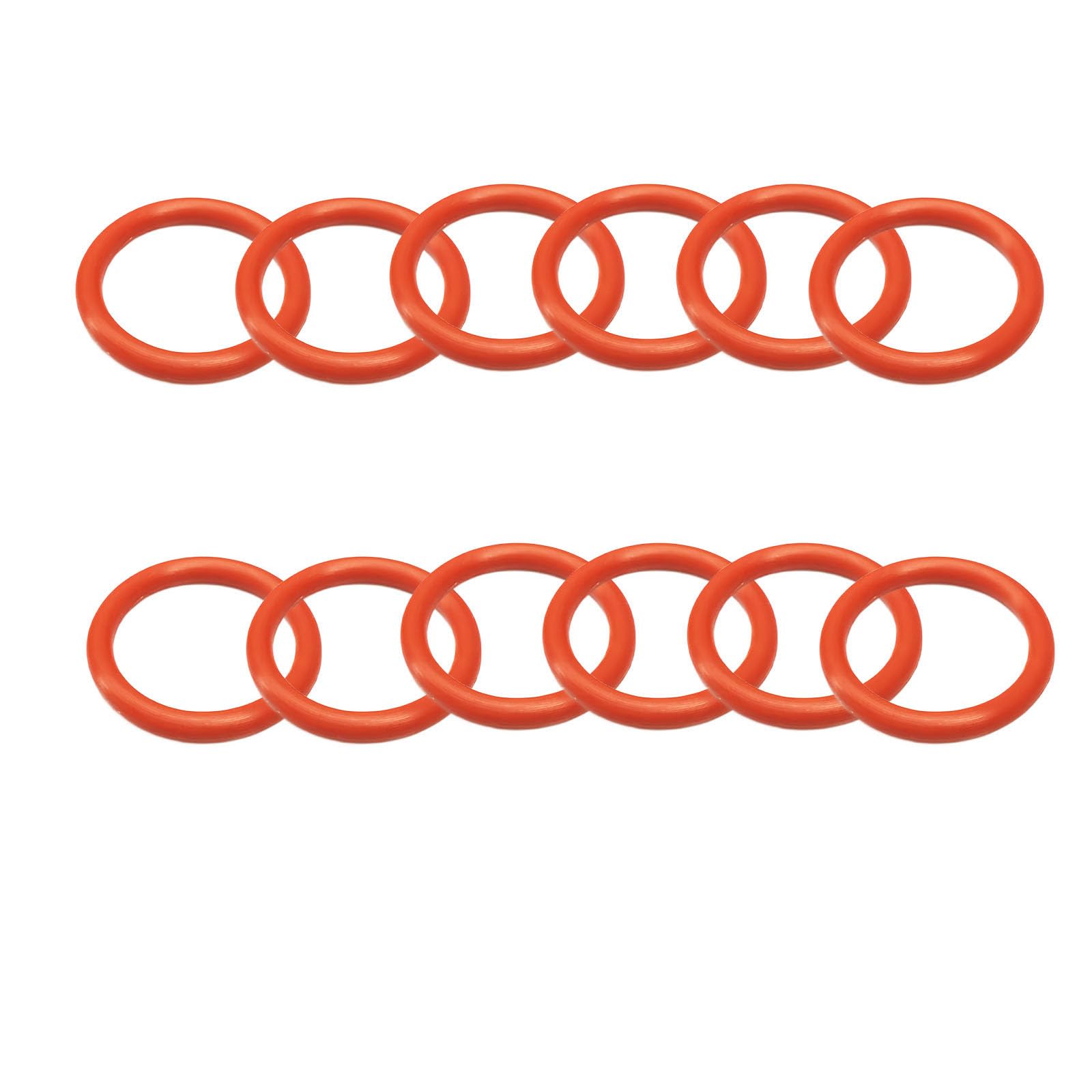 MACHSWON 30 Pcs Silicone O-Rings Gasket Rings Seal Grommets Gasket 24mm OD 21mm ID 1.5mm Width Silicone Washer Round Sealing Ring Red