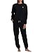 U.S. Polo Assn. Lounge Set Women, Athleisure and Lounge Pajama Sets for Women 2 Piece (Black, Medium)