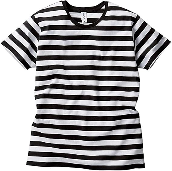 Amazon Truss トラス ボーダーtシャツ ブラック グレー M Tシャツ カットソー 通販