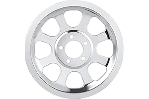 YDLMT Chrome Motorcycle Outer Rear Pulley Cover Insert for Harley Heritage Softail Classic Fat Boy FLSTC FXST FLSTF FLSTS FXSTB FXSTS