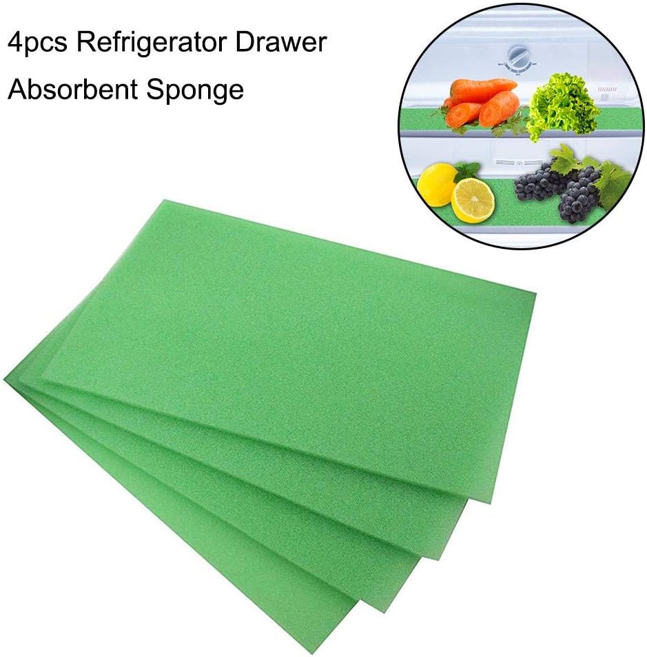 julyso 4 x Absorbent Absorbent Sponge Anti-Corrosion Fruit Preserving Mat