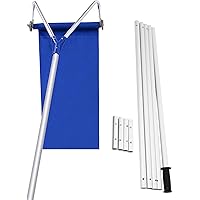 IRONMAX 21FT Lightweight Aluminum Snow Rake with 2.9'' Wheels and Adjustable Handle, Roof Rake for Snow Removal of Pitched Ro