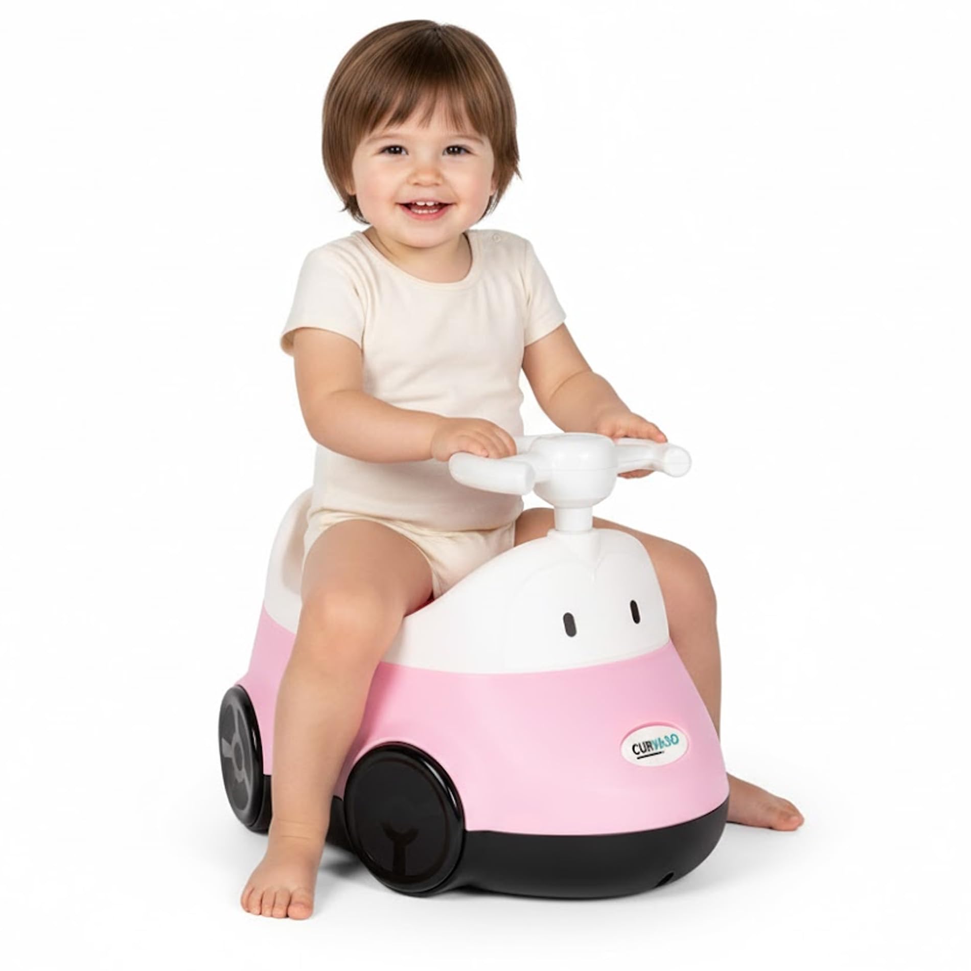 Curvaso Toilet Potties for Kids Childrens Baby Toddlers Car Design Portable Training Potty Seat Chair Urinal Pot Pottys (Pink)