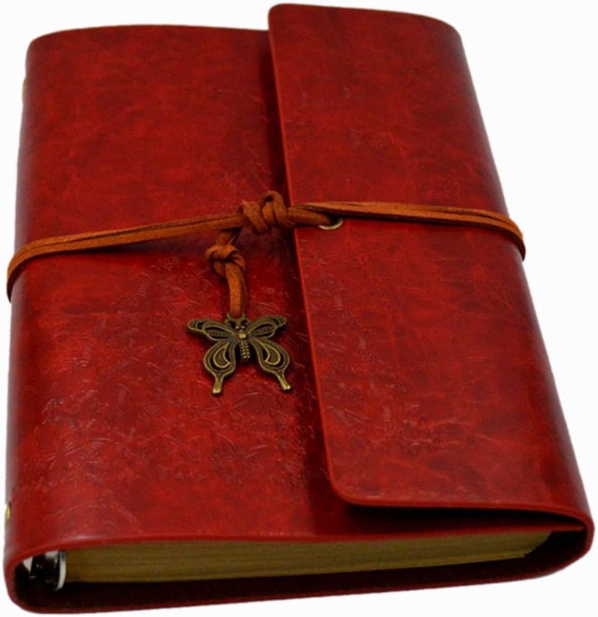 OFKPO Vintage Leather Travel Journal, Leather Journal Laptop Notebook Leather Journal Diary Diary Vintage Scrapbooking Album - Image 3