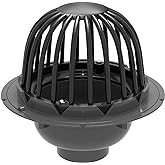 PROFLO PF42851 4" PVC Roof Drain with Cast Iron Dome - N/A