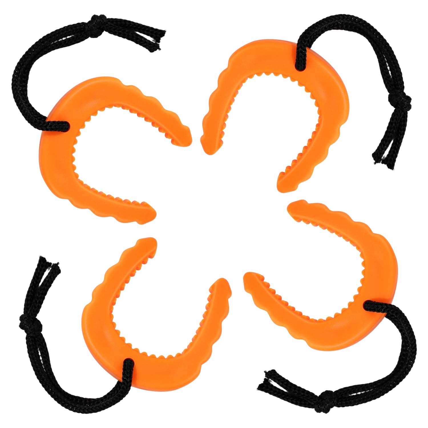 4pcs Door Jam for Law Enforcement, First Responder Door Stops Emergency Police Door Slam Stopper Medical Services Door Stop Wedge Attachments Finger Guards Prevent Doors from Closing (Orange)