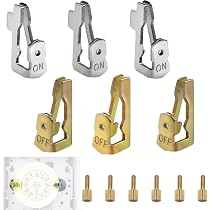 156T1978A Time Switch Trippers Replacement For Intermatic Fit T100 Series Timers 2 Pack (4 ON / 4 Off / 8 Screws
