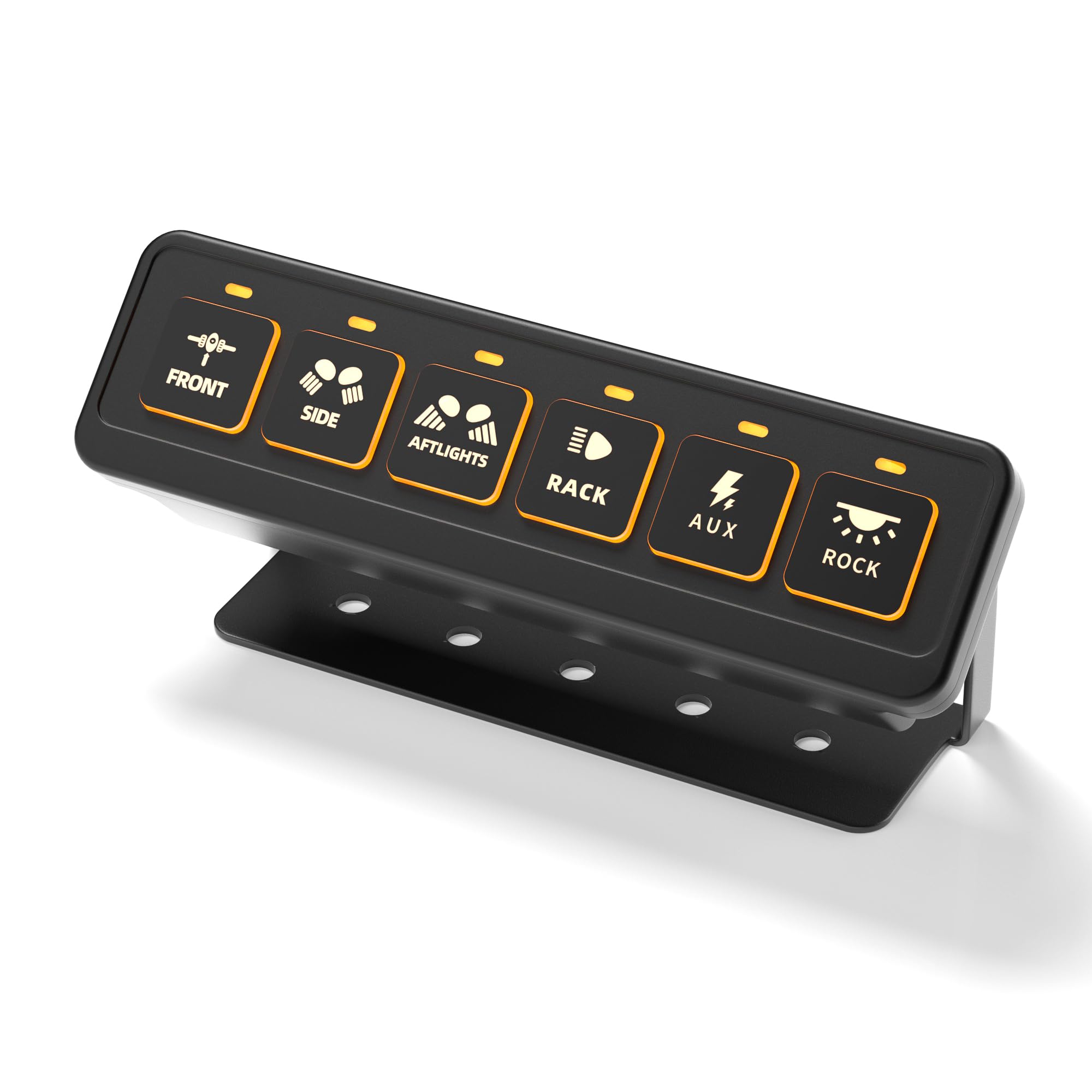 Photo 1 of Somaer Wireless 6 Gang Switch Panel,Multifunction Remote Control Offroad Light Switch Panel with Waterproof Design,Universal Circuit IC Control System and Switch Pod,for 12V-24V Truck SUV ATV UTV Car