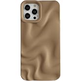 Caseative for iPhone 12 Pro Case, Coffee | Water Ripple Pattern Wave