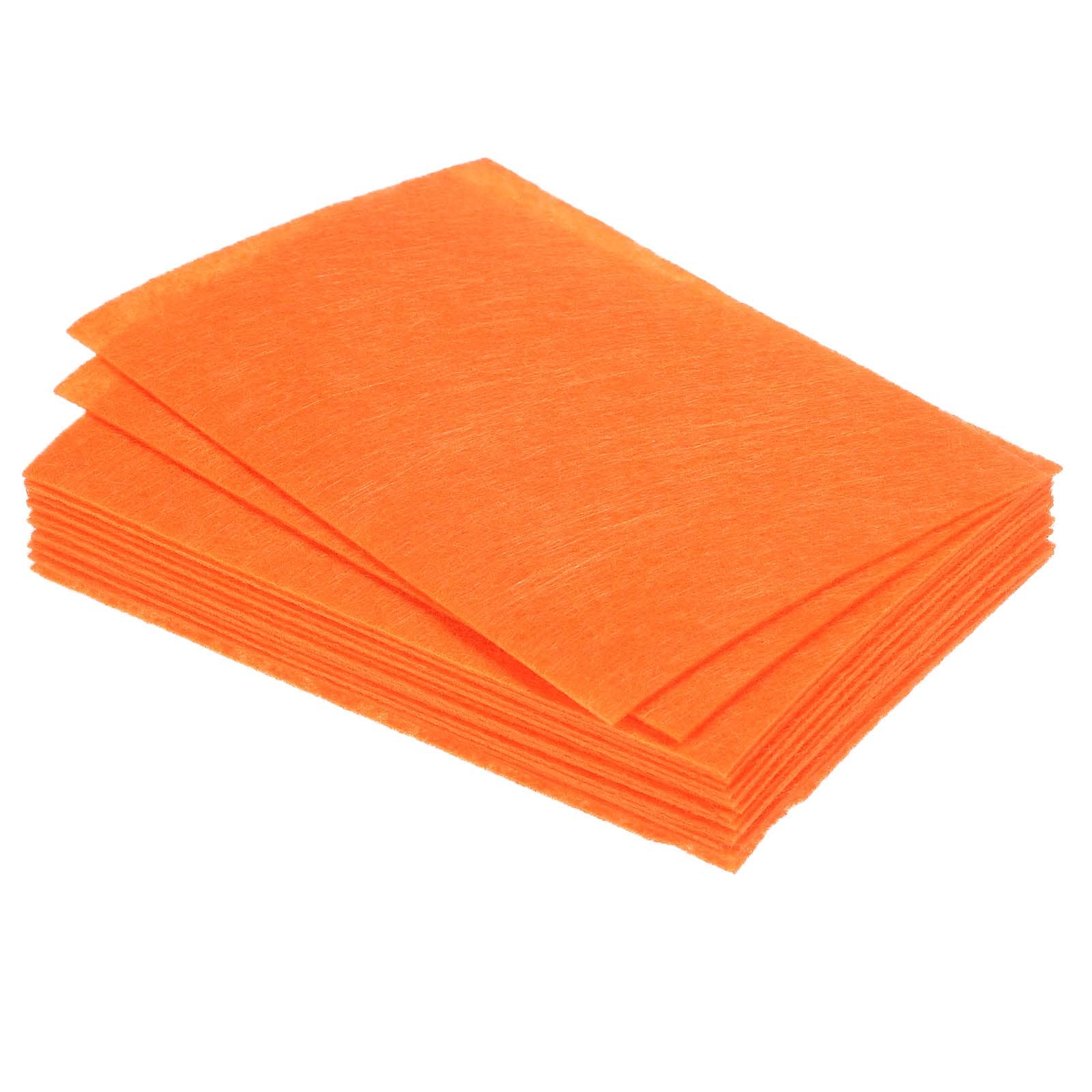 PATIKIL Soft Felt Sheets Fabric Craft Sheets Orange 6 Inch x 4 Inch for DIY, Hobby, Decoration Pack of 18