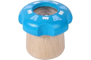 WODI TOYS WODI 1PCS Wooden Kaleidoscope for Kids - Montessori Educational Optical Toy, Vintage Birthday Gift for Boys Girls Ages 3-12, Travel Sensory STEM Learning (Blue)