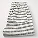 Banana Bucket Men’s Summer Casual Linen Drawstring Striped Beach Shorts Grey