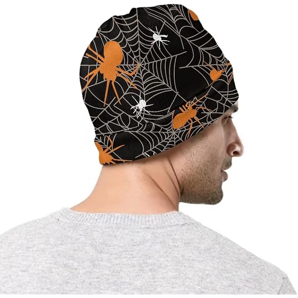 Dicusph Y2K Gothic Spider Knit Beanie - Wool Acrylic Winter Hat For Women & Men | Skullies, Casual, Warm
