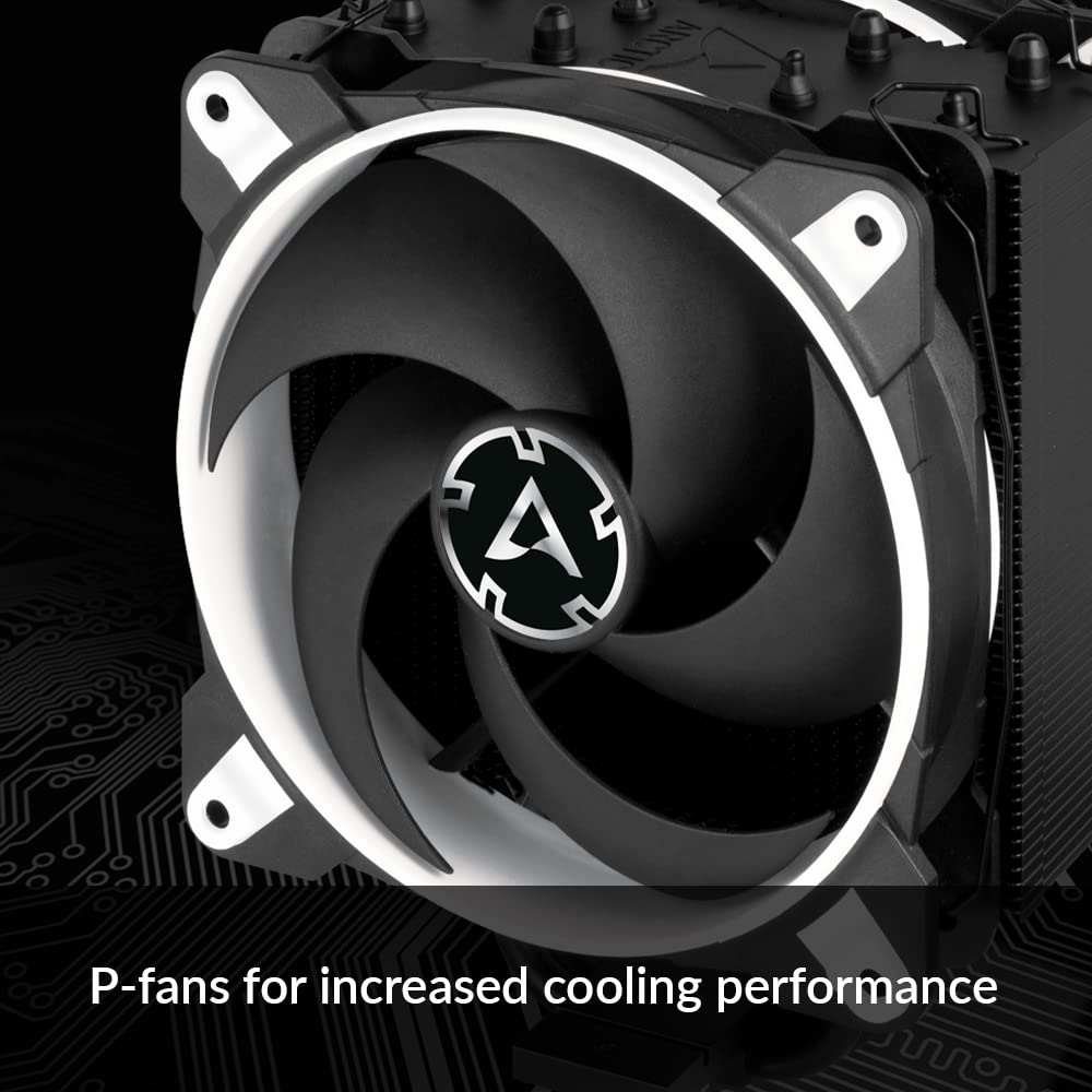 Arctic Freezer 34 Esports Duo - Tower Cpu Cooler With Bionix P-Series Case Fan In Push-Pull, 120 Mm Pwm Fan, For Intel And Amd Socket, Lga1700 Compatible - White - View 8