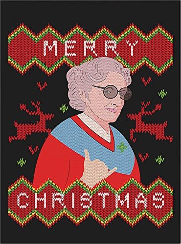 Art Poster - Merry Christmas, Greeting from Aloha Hawaii Black Matte Paper (Black Framed) A4