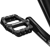 ROCKBROS Nylon Fiber Bike Pedals 9/16 Wide Platform With 3 Bearings view 2